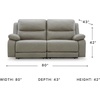 image:imageSignature Design by Ashley 3Piece Power Reclining Sectional Sofa2Piece Reclining Loveseat