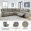 image:imageSignature Design by Ashley 3Piece Power Reclining Sectional Sofa5Piece Power Reclining Sectional
