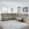 image:imageSignature Design by Ashley 3Piece Power Reclining Sectional Sofa5Piece Power Reclining Sectional