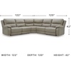 image:imageSignature Design by Ashley 3Piece Power Reclining Sectional Sofa5Piece Power Reclining Sectional