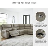 image:imageSignature Design by Ashley 3Piece Power Reclining Sectional Sofa6Piece Reclining Sectional with Storage Console