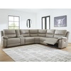 image:imageSignature Design by Ashley 3Piece Power Reclining Sectional Sofa6Piece Reclining Sectional with Storage Console