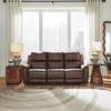 image:imageSignature Design by Ashley 5Piece Leather Power Reclining SectionalBrown