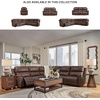 image:imageSignature Design by Ashley 5Piece Leather Power Reclining SectionalBrown