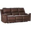 image:imageSignature Design by Ashley 5Piece Leather Power Reclining SectionalBrown