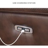 image:imageSignature Design by Ashley 5Piece Leather Power Reclining SectionalBrown