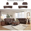 image:imageSignature Design by Ashley 5Piece Leather Power Reclining SectionalBrown