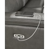 image:imageSignature Design by Ashley 5Piece Leather Power Reclining SectionalGrey