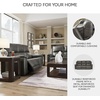 image:imageSignature Design by Ashley 5Piece Leather Power Reclining SectionalGrey