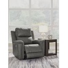 image:imageSignature Design by Ashley 5Piece Leather Power Reclining SectionalGrey