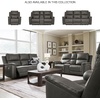 image:imageSignature Design by Ashley 5Piece Leather Power Reclining SectionalGrey