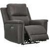 image:imageSignature Design by Ashley 5Piece Leather Power Reclining SectionalGrey