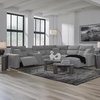 image:imageSignature Design by Ashley 5Piece Power Reclining Sectional Sofa GrayL Shape