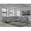 image:imageSignature Design by Ashley 5Piece Power Reclining Sectional Sofa GrayL Shape