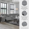 image:imageSignature Design by Ashley 5Piece Power Reclining Sectional Sofa GrayL Shape