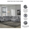 image:imageSignature Design by Ashley 5Piece Power Reclining Sectional Sofa GrayL Shape
