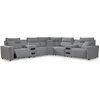 image:imageSignature Design by Ashley 5Piece Power Reclining Sectional Sofa GrayL Shape