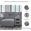 image:imageSignature Design by Ashley 5Piece Power Reclining Sectional Sofa GrayLeft Hand Facing