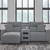 image:imageSignature Design by Ashley 5Piece Power Reclining Sectional Sofa GrayLeft Hand Facing