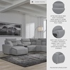 image:imageSignature Design by Ashley 5Piece Power Reclining Sectional Sofa GrayLeft U Shape