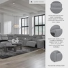 image:imageSignature Design by Ashley 5Piece Power Reclining Sectional Sofa GrayLeft U Shape