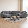 image:imageSignature Design by Ashley 5Piece Power Reclining Sectional Sofa GrayLeft U Shape
