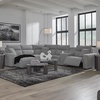 image:imageSignature Design by Ashley 5Piece Power Reclining Sectional Sofa GrayLeft U Shape