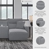 image:imageSignature Design by Ashley 5Piece Power Reclining Sectional Sofa GrayRight Hand Facing