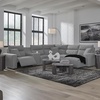image:imageSignature Design by Ashley 5Piece Power Reclining Sectional Sofa GrayRight Hand Facing