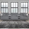 image:imageSignature Design by Ashley 5Piece Power Reclining Sectional Sofa GraySymmetrical