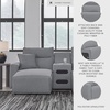 image:imageSignature Design by Ashley 5Piece Power Reclining Sectional Sofa GraySymmetrical