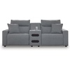 image:imageSignature Design by Ashley 5Piece Power Reclining Sectional Sofa GraySymmetrical