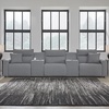 image:imageSignature Design by Ashley 5Piece Power Reclining Sectional Sofa GraySymmetrical
