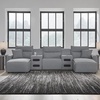 image:imageSignature Design by Ashley 5Piece Power Reclining Sectional Sofa GraySymmetrical