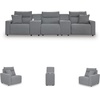 image:imageSignature Design by Ashley 5Piece Power Reclining Sectional Sofa GraySymmetrical