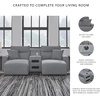 image:imageSignature Design by Ashley 5Piece Power Reclining Sectional Sofa GraySymmetrical