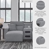 image:imageSignature Design by Ashley 5Piece Power Reclining Sectional Sofa GraySymmetrical