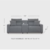 image:imageSignature Design by Ashley 5Piece Power Reclining Sectional Sofa GraySymmetrical