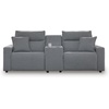 image:imageSignature Design by Ashley 5Piece Power Reclining Sectional Sofa GraySymmetrical
