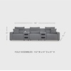 image:imageSignature Design by Ashley 5Piece Power Reclining Sectional Sofa GraySymmetrical