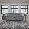 image:imageSignature Design by Ashley 5Piece Power Reclining Sectional Sofa GraySymmetrical