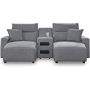 image:imageSignature Design by Ashley 5Piece Power Reclining Sectional Sofa GraySymmetrical