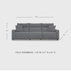 image:imageSignature Design by Ashley 5Piece Power Reclining Sectional Sofa GraySymmetrical