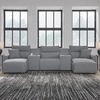image:imageSignature Design by Ashley 5Piece Power Reclining Sectional Sofa GraySymmetrical