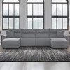 image:imageSignature Design by Ashley 5Piece Power Reclining Sectional Sofa GraySymmetrical