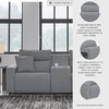 image:imageSignature Design by Ashley 5Piece Power Reclining Sectional Sofa GraySymmetrical