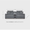 image:imageSignature Design by Ashley 5Piece Power Reclining Sectional Sofa GraySymmetrical