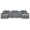 image:imageSignature Design by Ashley 5Piece Power Reclining Sectional Sofa GraySymmetrical