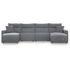 image:imageSignature Design by Ashley 5Piece Power Reclining Sectional Sofa GraySymmetrical
