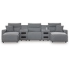 image:imageSignature Design by Ashley 5Piece Power Reclining Sectional Sofa GraySymmetrical